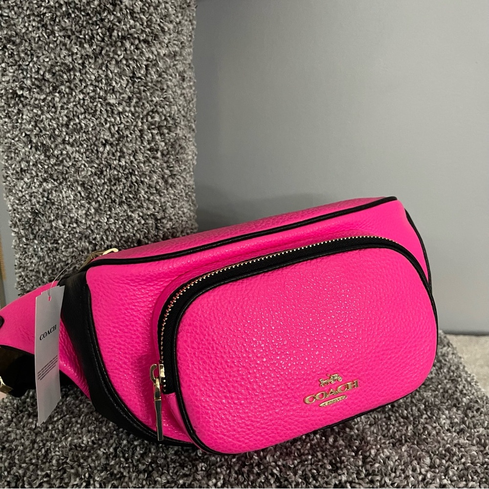 Pink Coach fanny pack